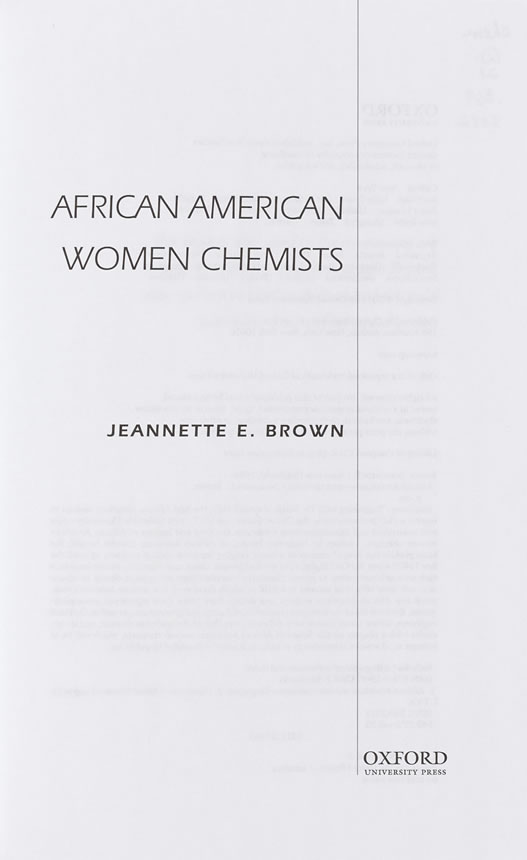 African American Women Chemists