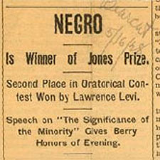 Scan of article on Berry winning the Jones prize