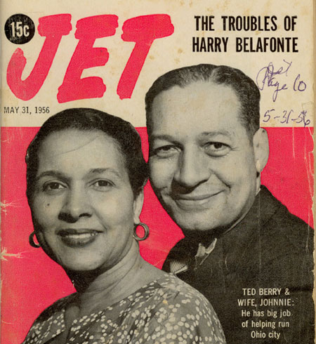 The cover of Jet magazine with Ted and Johnnie Mae