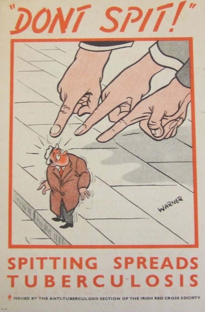 Cartoon Warning Against the Spread of Tuberculosis