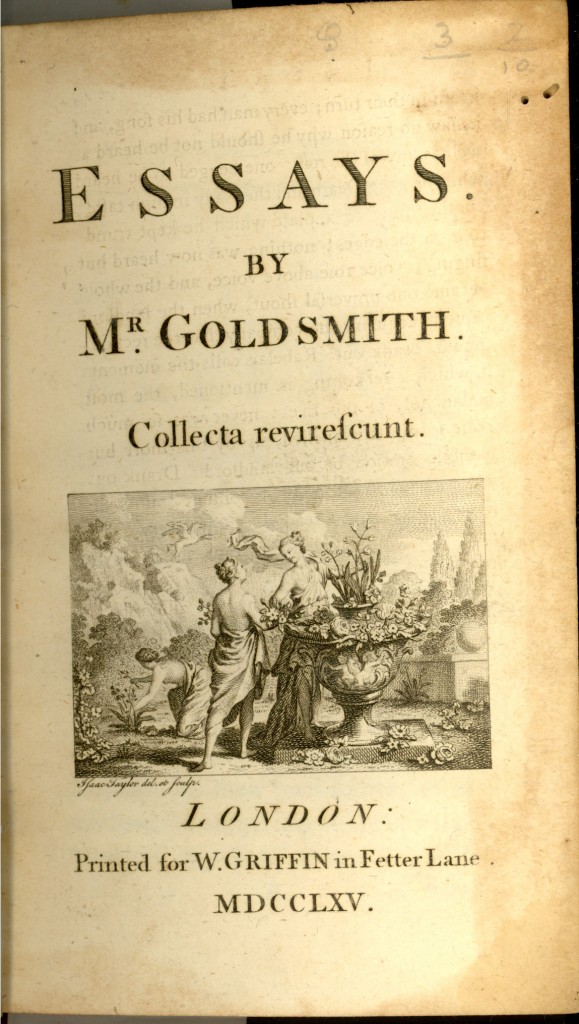 Oliver Goldsmith-Essays