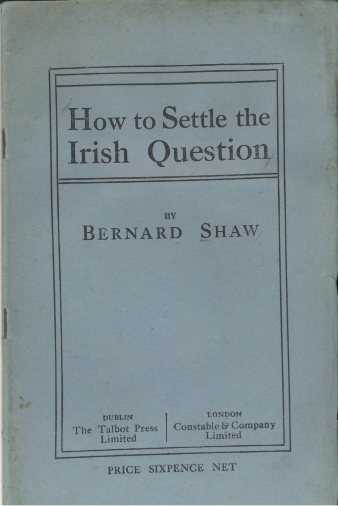 Geoge Bernard Shaw-How to settle the irish question