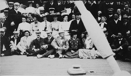 The Taft party on the transport ship <em>Logan</em>