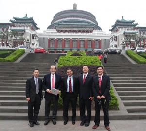 UC Delegation visiting Chongqing University in 2013.