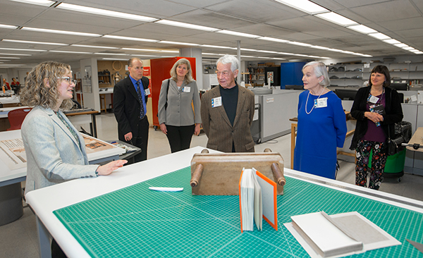 touring the preservation lab