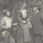 With Herman Scheffauer and Julie Miles, 1899.