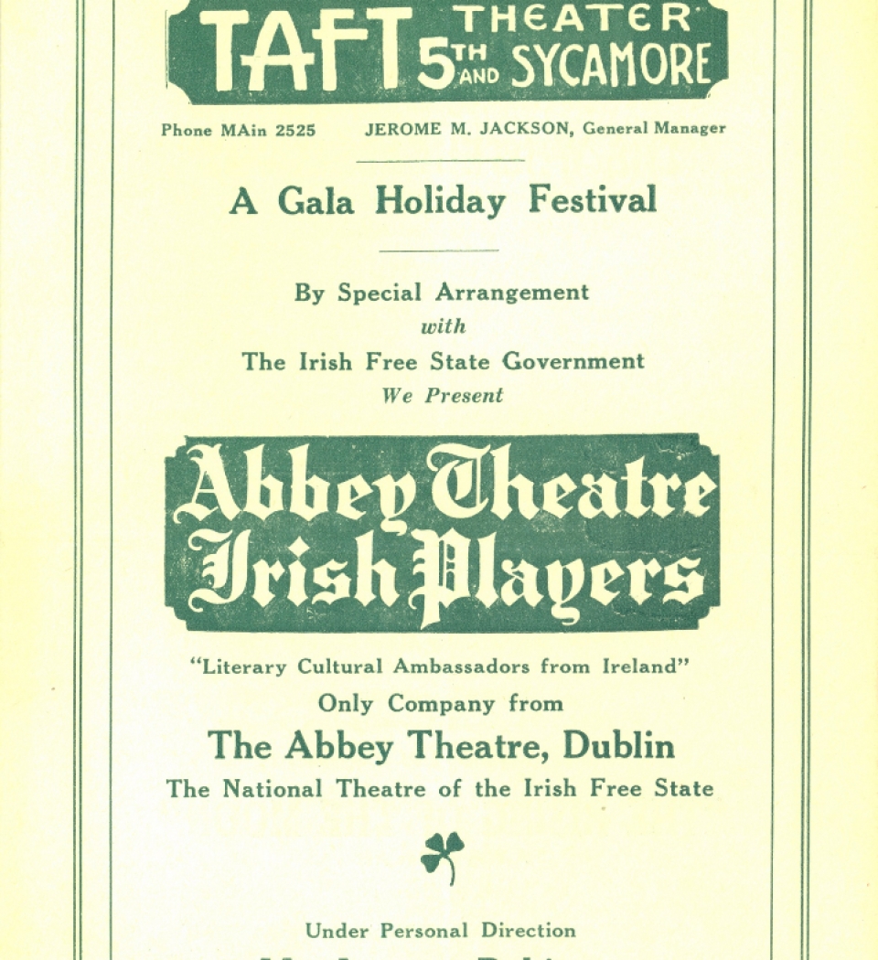 1933, Taft Theater - A Gala Holiday Festival
