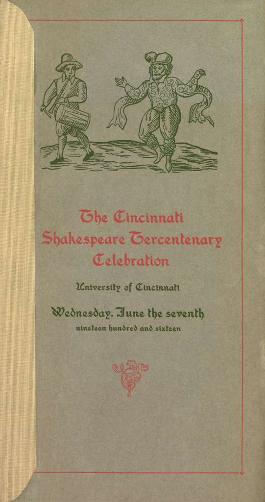 Program, 1916 Shakespeare Tercentenary