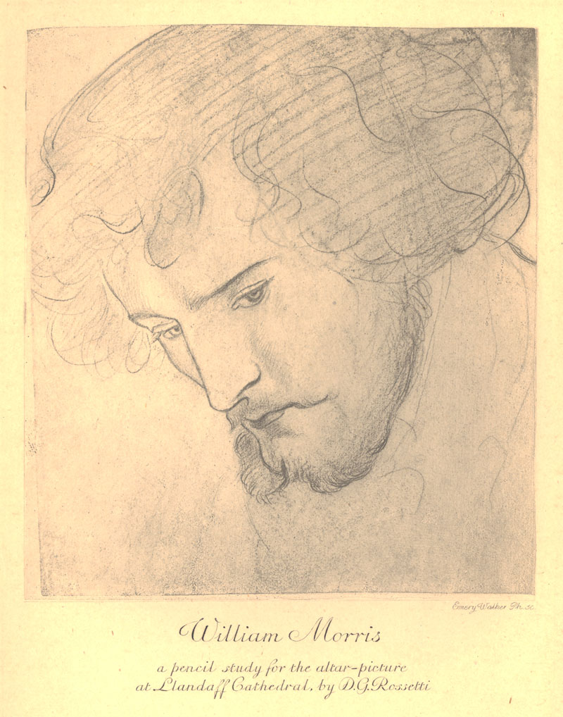 A portrait by Dante Gabriel Rossetti.