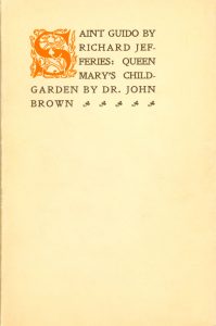 A title page with illuminated letters in orange