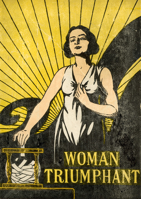 The Cover of Woman Triumphant by Rudolph Cronau, published in 1919.