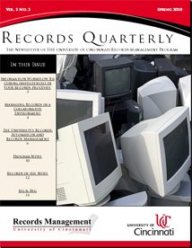 Records Quarterly, Spring 2010