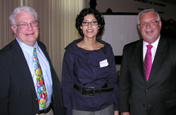 (l to r) David Meyer, Flavia Bastos, and Gregory Kearns