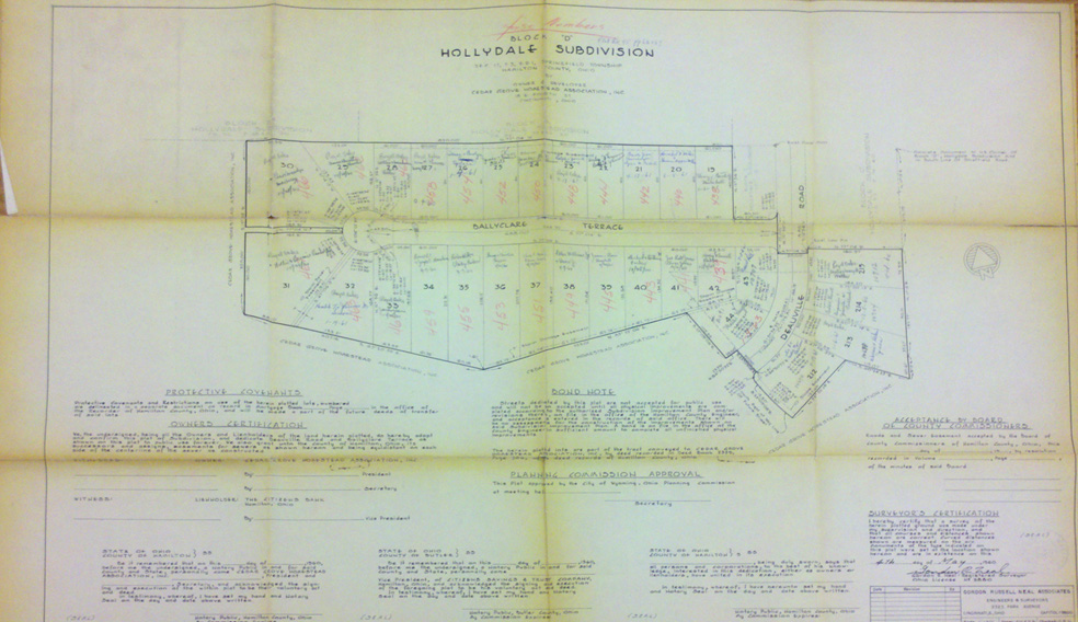 Plat Map of Hollydale