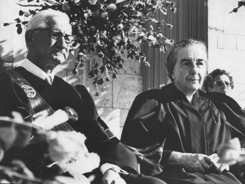 Dr. Sabin and Prime Minister Golda Meir