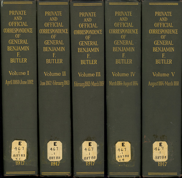 Volumes of Butler's Private and Official Correspondence
