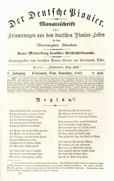 Der Deutsche Pionier Title Page