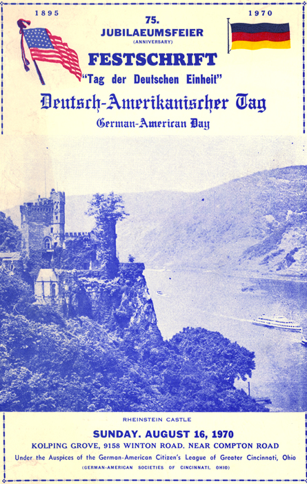 German-American Day program, 1970