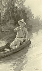 Boy Rowing