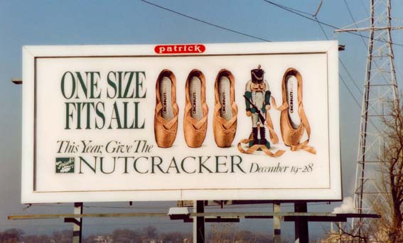 Billboard advertising Nutcracker