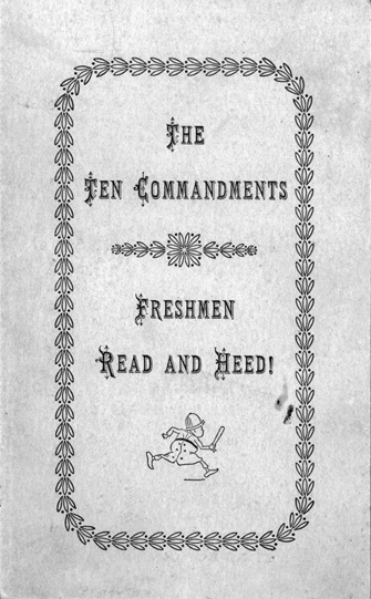 Ten Commandments for Freshman