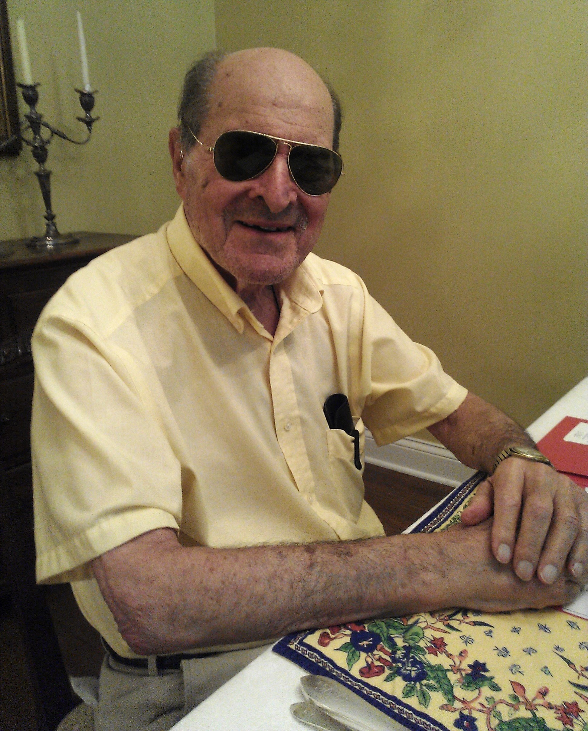 Dr. Heimlich and his Aviator Sunglasses 7_17_14