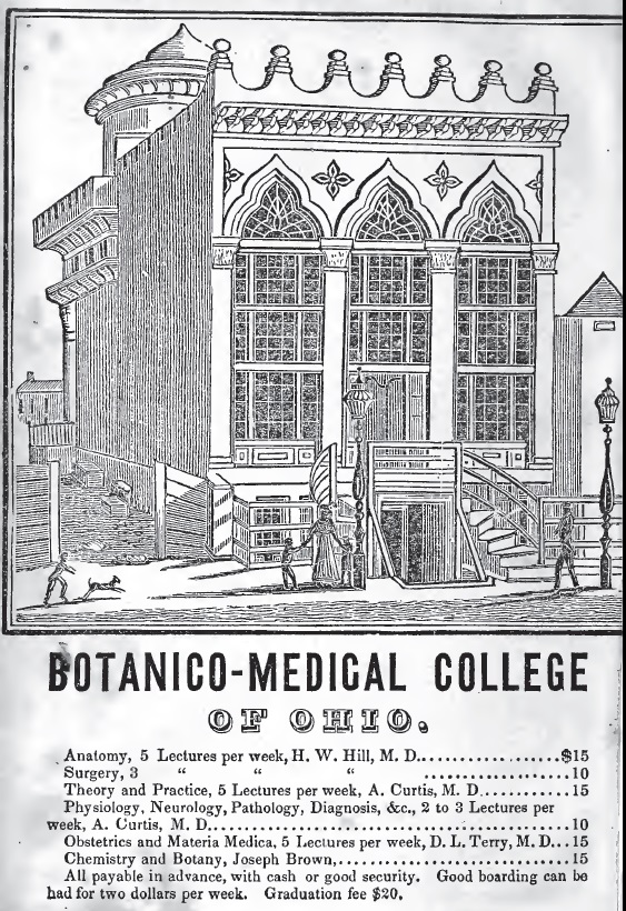 botanico medical college of ohio ad 1844
