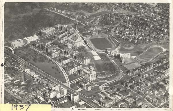 Aerial Photo of Campus, 1937