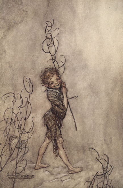 Illustration by Arthur Rackham, What Fools these Mortals Be