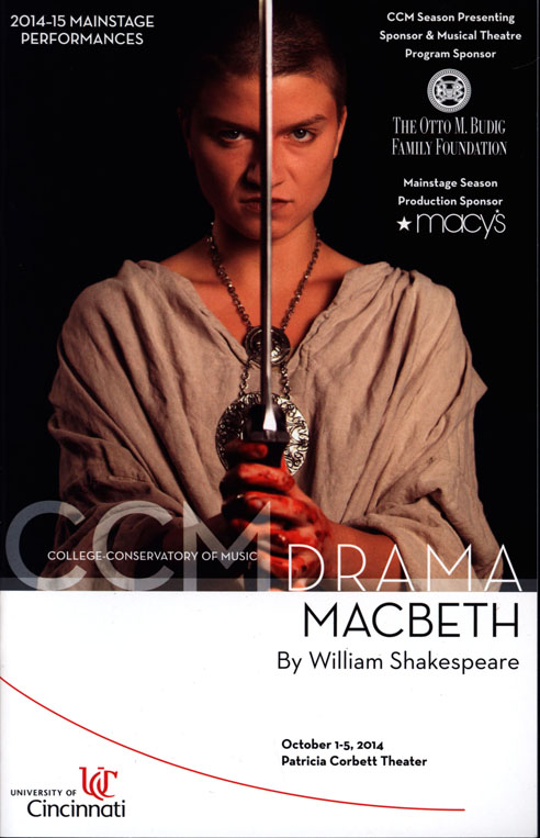 Program for Macbeth at CCM