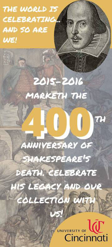 Shakespeare Celebration Bookmark