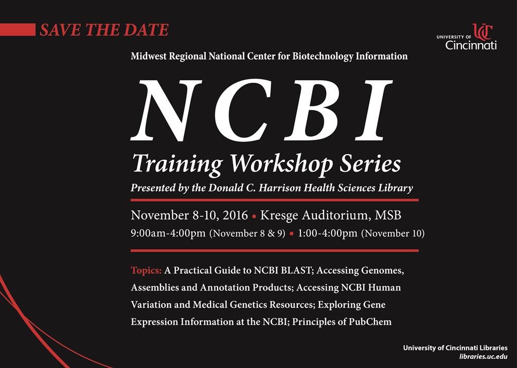 NCBI Training Workshop Series Announcement