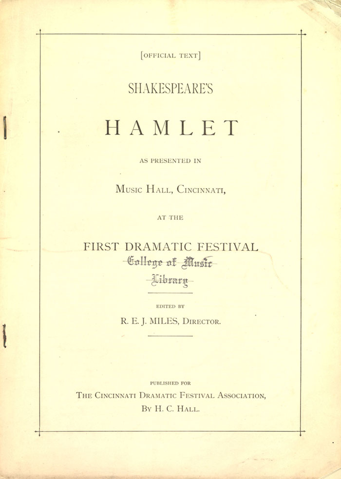Script of Hamlet 