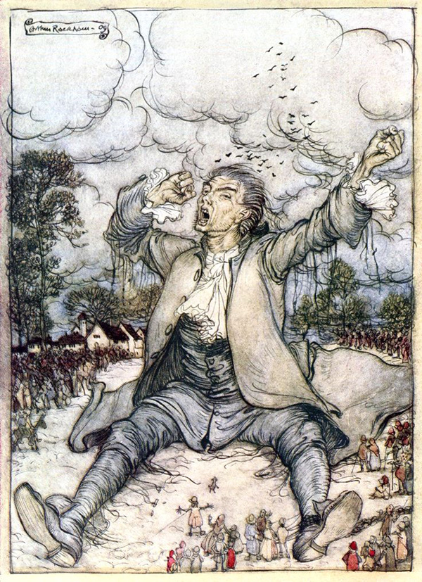 Gulliver's Travels, illustration by Rackham