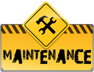 closed for maintenence sign
