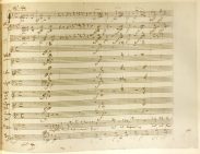 Mozart Magic Flute autograph aria page
