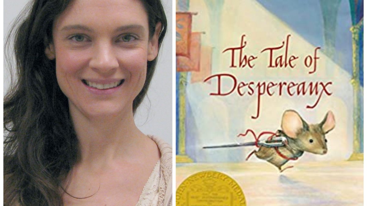 Elizabeth Hartlaub and cover of The Tale of Despereaux