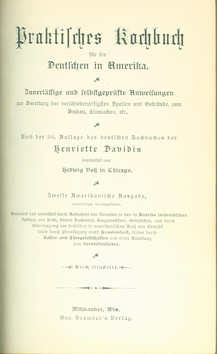 Praktisches Kochbuch title page