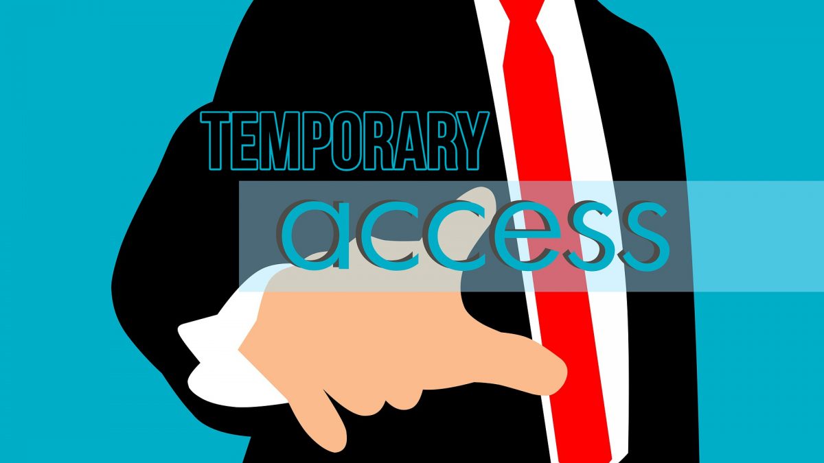 temporary access graphic