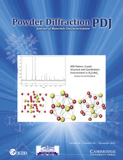 Cover of powder diffraction