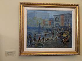 Vogt painting of Fountain Square