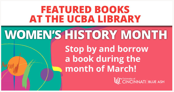 Women's history month book display banner