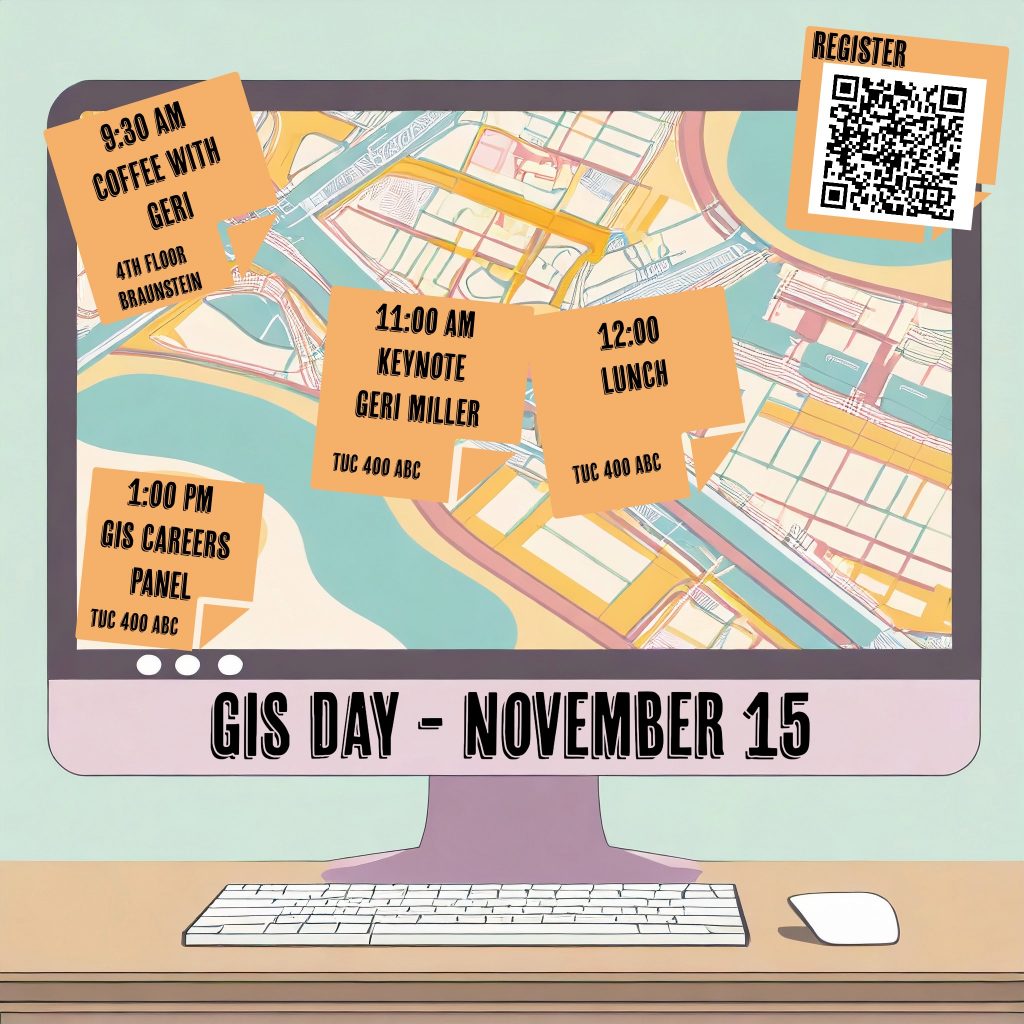 Flyer for GIS Day - repeats text in blog post