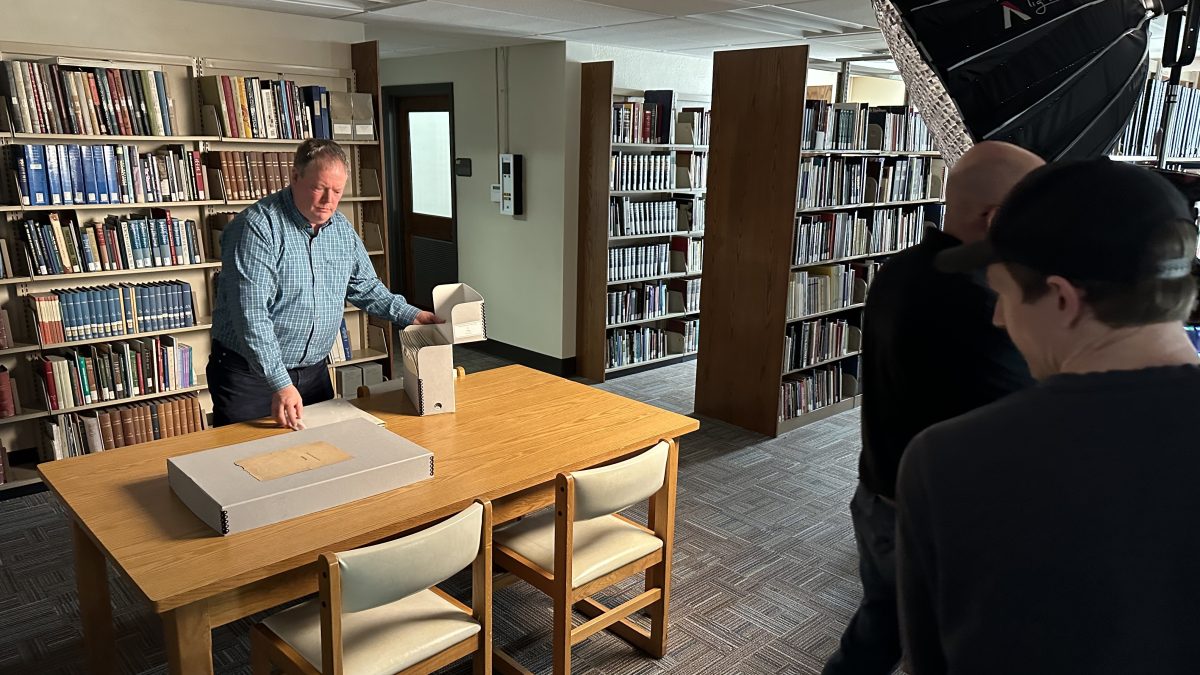 chris harter being interviewed by CET