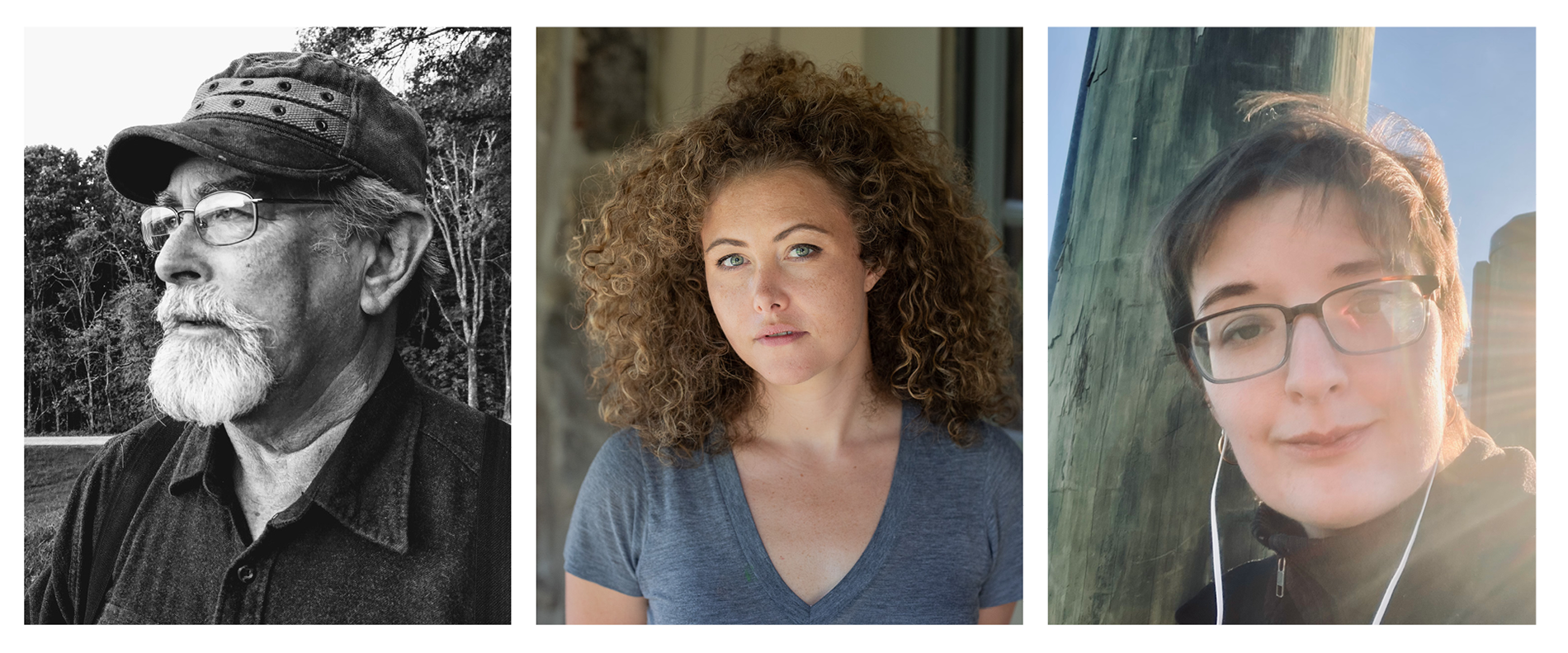 poets Richard Hague, Chelsea Whitton and Emma Johnson-Rivard