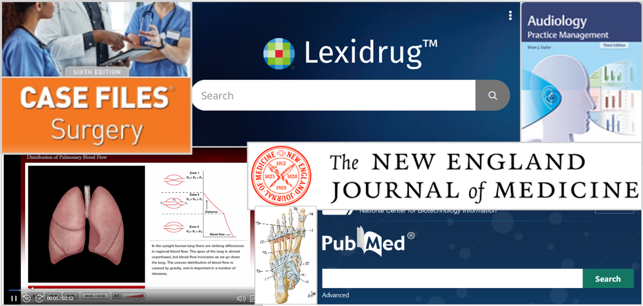 A group of images showing various resources.