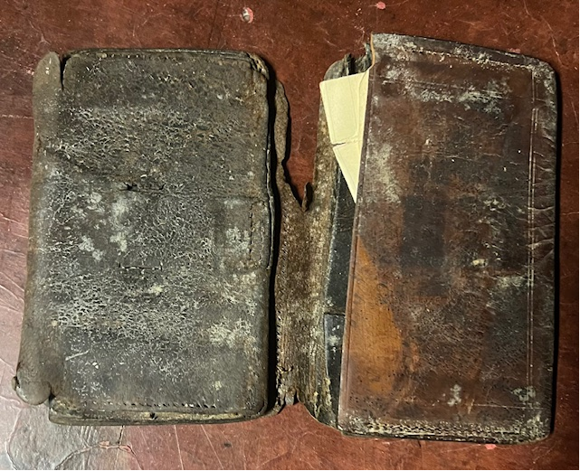 Benjamin L. Askue, Jr.’s pocket medical ledger case, circa 1850