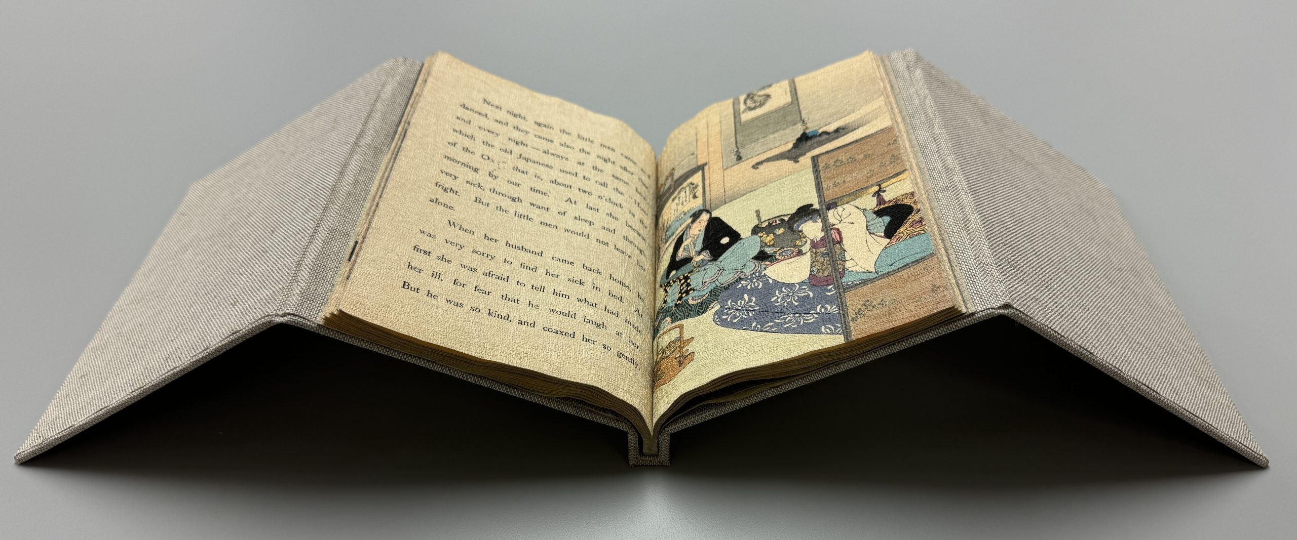 preserved book on cradle