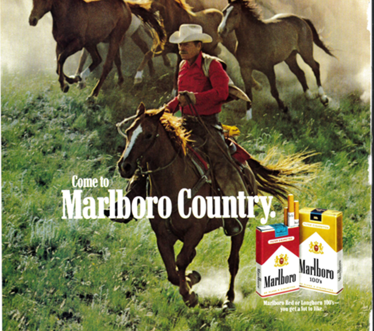 Come to Marlboro Country. Marlboro Red or Longhorn 100's--you get a lot to like. 16 mg. "tar", 1.0 mg. nicotine average per cigarette, Federal Trade Commission Report, February 1985. SURGEON GENERAL'S WARNING: Quitting Smoking Now Greatly Reduces Serious Risks to Your Health. Philip Morris, Inc.