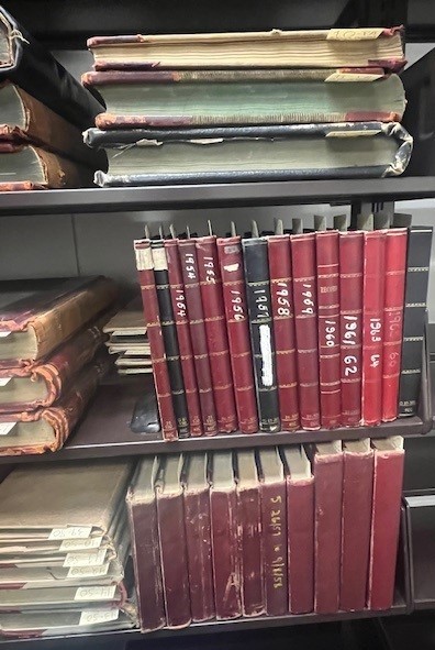 The Saint Mary's Hospital Collection ledgers comprise approximately 21 linear feet.